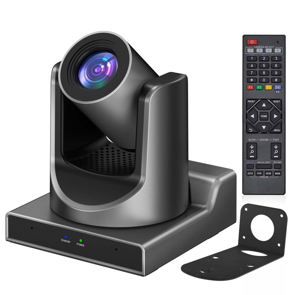 ADKIDO PTZ Camera,NDI PTZ Camera with 20X Optical Zoom AI Tracking,HDMI,POE,IP Live Streaming, Simultaneous 3G-SDI and USB Video Output, for Church, Conferences, Teaching,vMix OBS etc