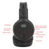 JTLB FM Radio Over Earphones Headphones with Memory Function, Home Outdoor Travel Study Portable Headset Radio view 4