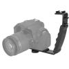 2PCS L Shape Flash Bracket, 1/4 Thread Camera L Bracket Dual Hot Shoes Holder Mount Adapter for DV Microphone LED Light view 4