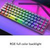 EBTOOLS 68 Keys Mechanical Gaming Keyboard Wired, RGB Backlit, 60% Hot Swappable Blue Switch, Anti Ghosting, ABS Transparent Keycaps, for Desktop Computers, PC, and Laptops view 4