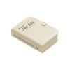 DirectNine Basics Cord Organizer for Charger Cables, Desktop Storage Box with Straps for Stationery, White view 1