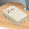 DirectNine Basics Cord Organizer for Charger Cables, Desktop Storage Box with Straps for Stationery, White view 2