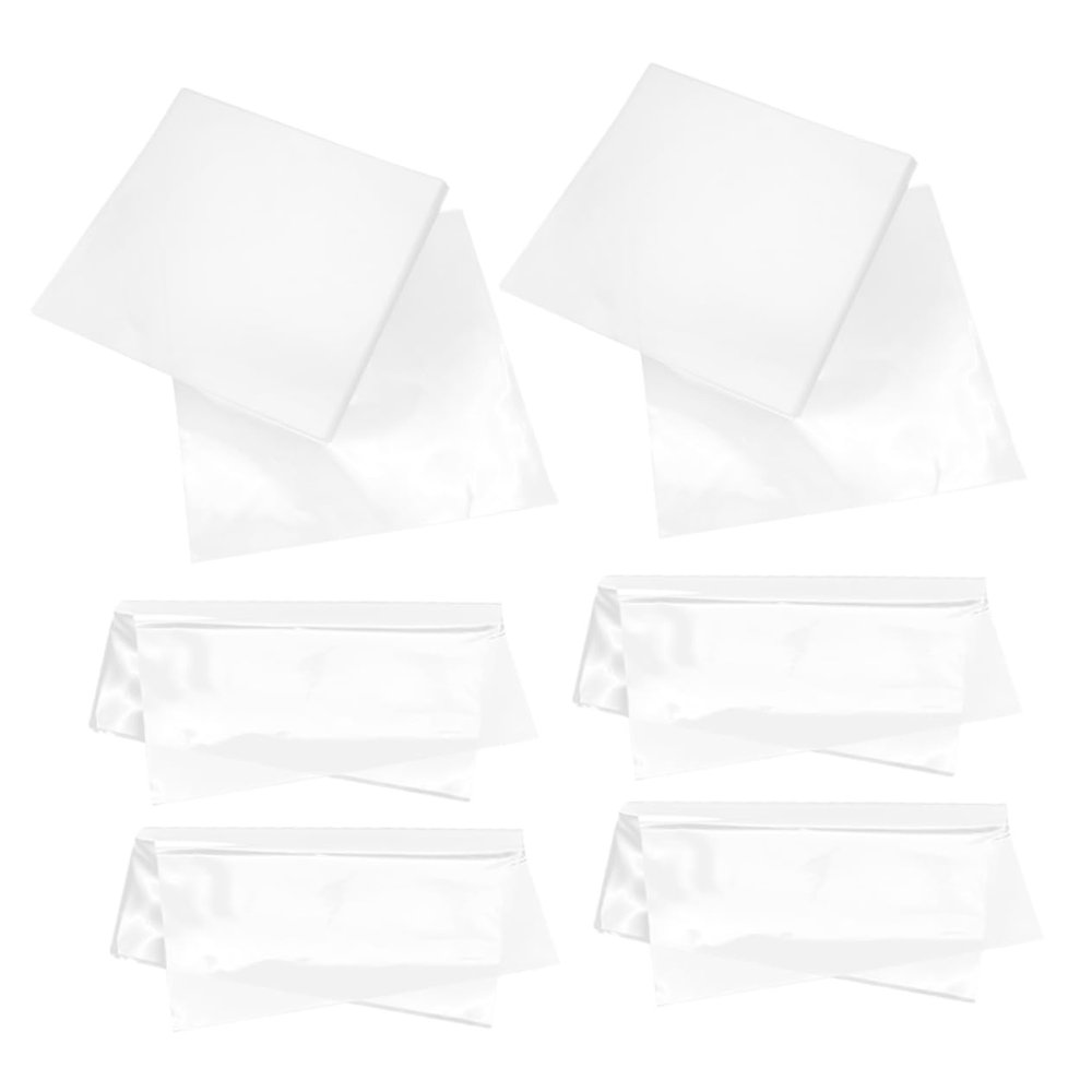 DirectNine Basics 25pcs Transparent Record Sleeves Self Adhesive Covers for Outer Protection Preserve Display Your Collection Robust Scratch Resistance Easy Identification