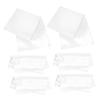 DirectNine Basics 25pcs Transparent Record Sleeves Self Adhesive Covers for Outer Protection Preserve Display Your Collection Robust Scratch Resistance Easy Identification view 1