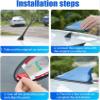 Car Shark Fin Antenna Cover for Honda Accord City Civic CRV CRZ Elysion Fit Jade Jazz Car Roof Aerial Base AM/FM Radio Replacement Signal Waterproof Car Accessories Blue Style view 4