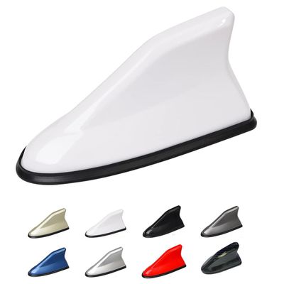 Car Shark Fin Antenna Cover for Honda Accord City Civic CRV CRZ Elysion Fit Jade Jazz Car Roof Aerial Base AM/FM Radio Replacement Signal Waterproof Car Accessories White Style