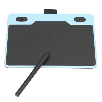 Animation Tablet Ergonomic Design 233 PPS 5080 LPI 8192 Levels Stylus for Laptop Drawing Tablet with Customizable Keys and Pen Tips (Blue)