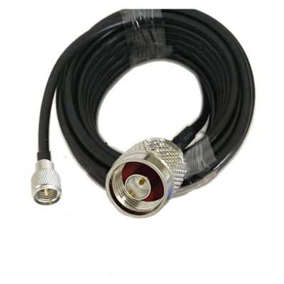 KUIQEO Video Connector RG58 50-3 N Male to M-INI UHF Male Connector Coax Coaxial Pigtail Cable 15/50cm 1/2/3/5/10/15/20/30m coaxial Cable(10m)