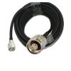 KUIQEO Video Connector RG58 50-3 N Male to M-INI UHF Male Connector Coax Coaxial Pigtail Cable 15/50cm 1/2/3/5/10/15/20/30m coaxial Cable(10m) view 1