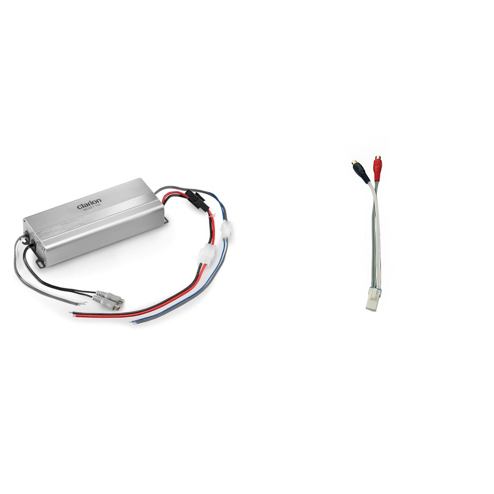 Clarion XC2110 UTV Marine Amplifier & Non-Ride Command RCA Adapter