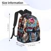 sugar skulls Laptop Backpack,Bookbag for College Work Travel Security Classical Basic Travel Backpack view 4