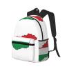 Hungary Flag Map Laptop Backpack,Bookbag for College Work Travel Security Classical Basic Travel Backpack view 2