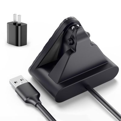 Cisain Charging Dock Compatible with Ray-Ban Meta Smart Glasses Wayfarer/Skyler,Potable Travel Charger with Adapter (Black)