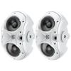 EVID 6.2W 6" Compact 2-Way Surface Mount Loudspeaker, Pair, White view 1