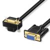 AANAN VGA High-Definition Cable 90-Degree Straight Female to Male Elbow for The Monitor TV Video Cable Wiring Installation(1M) view 1