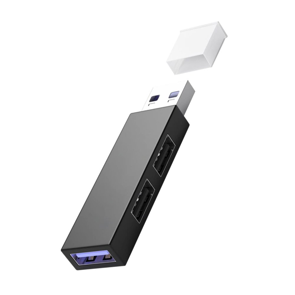 DOITOOL USB Hub Port Splitter for Laptops and Desktops Portable Data Transfer Hub with High Stability Chip Compatible with USB Devices and Accessories