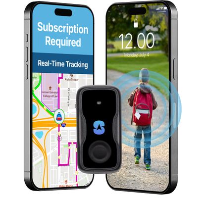 Spy Tec Mini GPS Tracker for Kids, Seniors & Vehicles, SOS Button