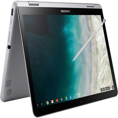 Samsung 12.2" FHD 2-in-1 Touchscreen Chromebook Plus Laptop (Intel Celeron 3965Y 2-Core, 4GB RAM, 64GB eMMC SSD, Stylus Pen, Wireless Mouse, WiFi, Bluetooth, Chrome OS) XE521QAB-M02US (Renewed)