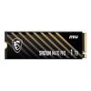 msi SPATIUM M470 PRO PCIe 4.0 NVMe M.2 1TB Portable SSD, 1TB External Solid State Drive, Speeds Up to 6000MB/s, USB-C, Reliable Storage for Gaming, Students, Professionals, Black view 2
