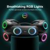 Fisher Portable Bluetooth Speakers, IPX5 Waterproof Speaker, 60W Peak Power Stereo Boombox HD Sound Bluetooth Speaker with RGB Lights, TWS, FM Radio, AUX, Wireless Electronic, Use Anywhere view 3