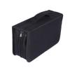 FOYTOKI 128Pieces Large Capacity CD Storage Bag Handheld Wear Resistant Mercerized Cloth Pouch for Dvds Moistproof Organizer for Media Supplies Black view 1
