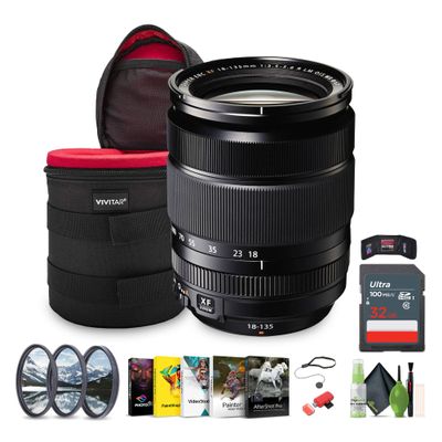 FUJIFILM XF 18-135mm f/3.5-5.6 R LM OIS WR Zoom Lens with Case Bundle