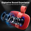 Fisher Portable Bluetooth Speakers, Clip-On Speakers Bluetooth Wireless, IPX5 Waterproof Speaker,10W Peak Power Bluetooth Speaker Stereo HD Sound, BT 5.3, FM Radio, for Pool, Beach, Use Anywhere view 4