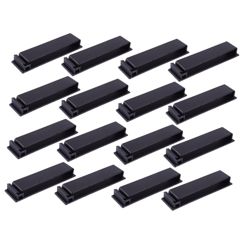 KONTONTY 20PCS Self-Adhesive Cable Clips Wire Organizer for Cord Management and Wire Holder Design for Easy Integration