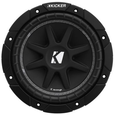 Kicker 43C84 Comp 8" Subwoofer, Single Voice Coil, 4-Ohm (Renewed)
