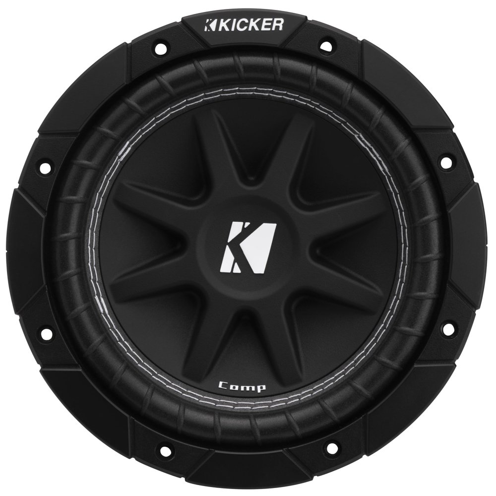 Kicker 43C84 Comp 8" Subwoofer, Single Voice Coil, 4-Ohm (Renewed)