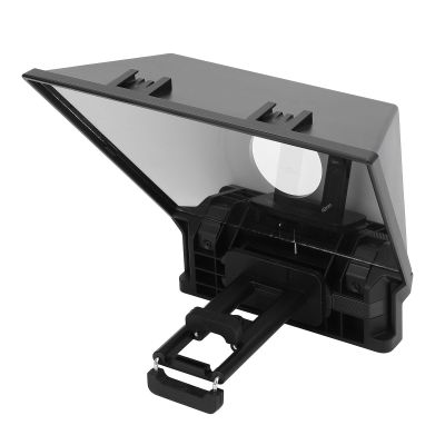 Smartphone Tablet Teleprompter Prompter for Live Streaming with Lens Adapter Rings, Suitable for DSLR Camera, APP Control
