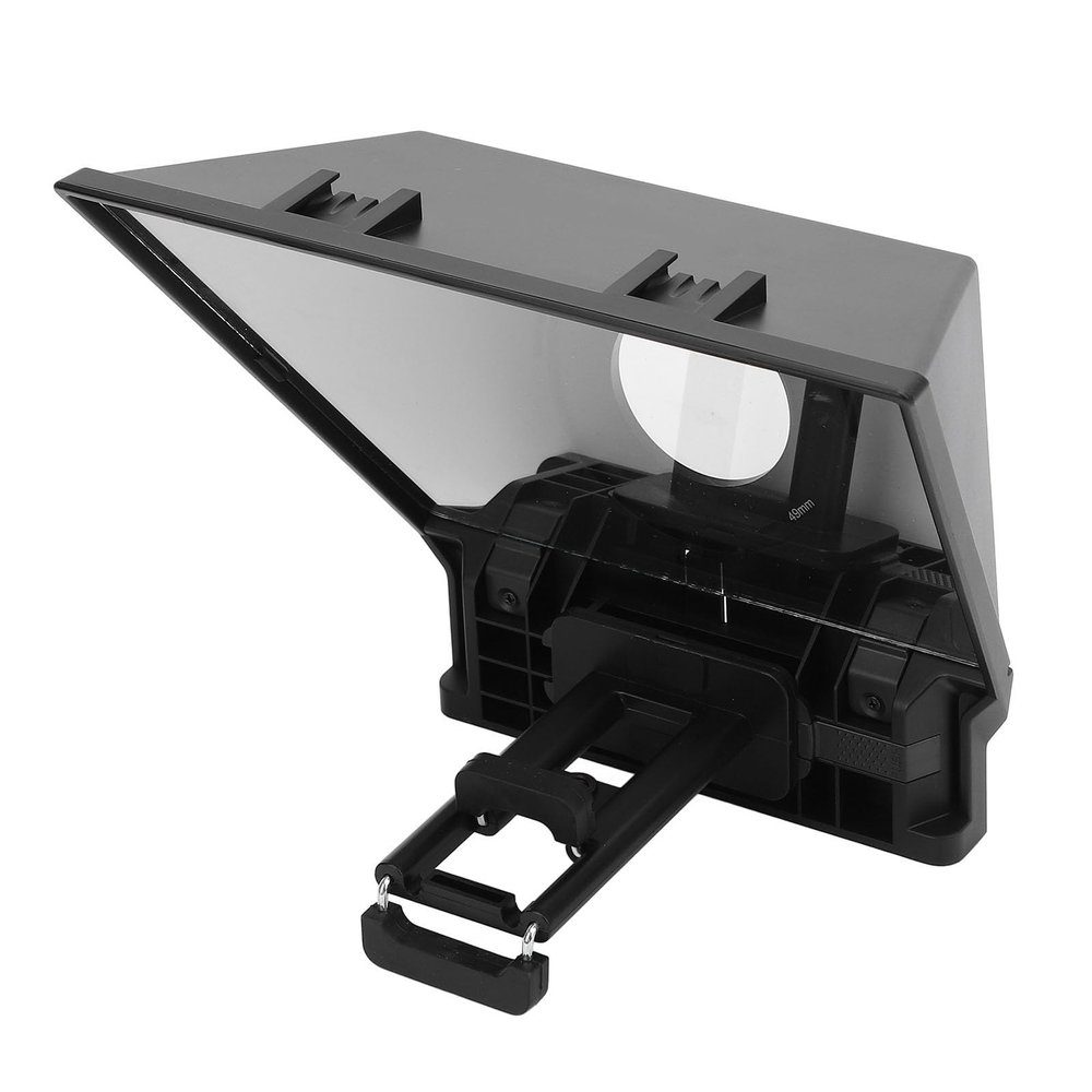 Smartphone Tablet Teleprompter Prompter for Live Streaming with Lens Adapter Rings, Suitable for DSLR Camera, APP Control