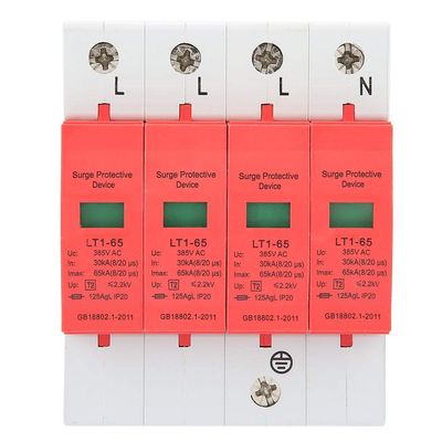 House Protective Low Voltage Arrester Device for Electric System 4P 385V