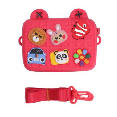 Ylwxzenith Cartoon Camera Shoulder for mini, mini Camera Storage and Protector, Ideal Birthday, Lightweight and to Carry, Made of Durably EVA, Polypropylene Ribbon (Red)