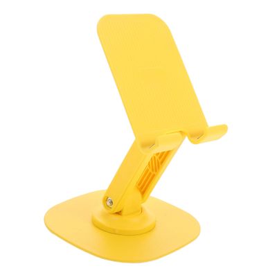 Angoily Tablet Stand for Desk: 360 Degree Rotating Adjustable Tablet Holder Swivel Base Metal Stand for Office Home and Retail Display