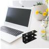 Homoyoyo 1Set Under Desk Double Layer Laptop Holder Mount Bracket for Storage Easy Installation with Screws Design for Laptops Keyboards and Cables view 3