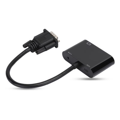 HD VGA to Converter Cable PlugandPlay Adapter, MultiChannel Audio Support, Wide Compatibility, Auto Detection, Convenient Operation, for Home/Office Use