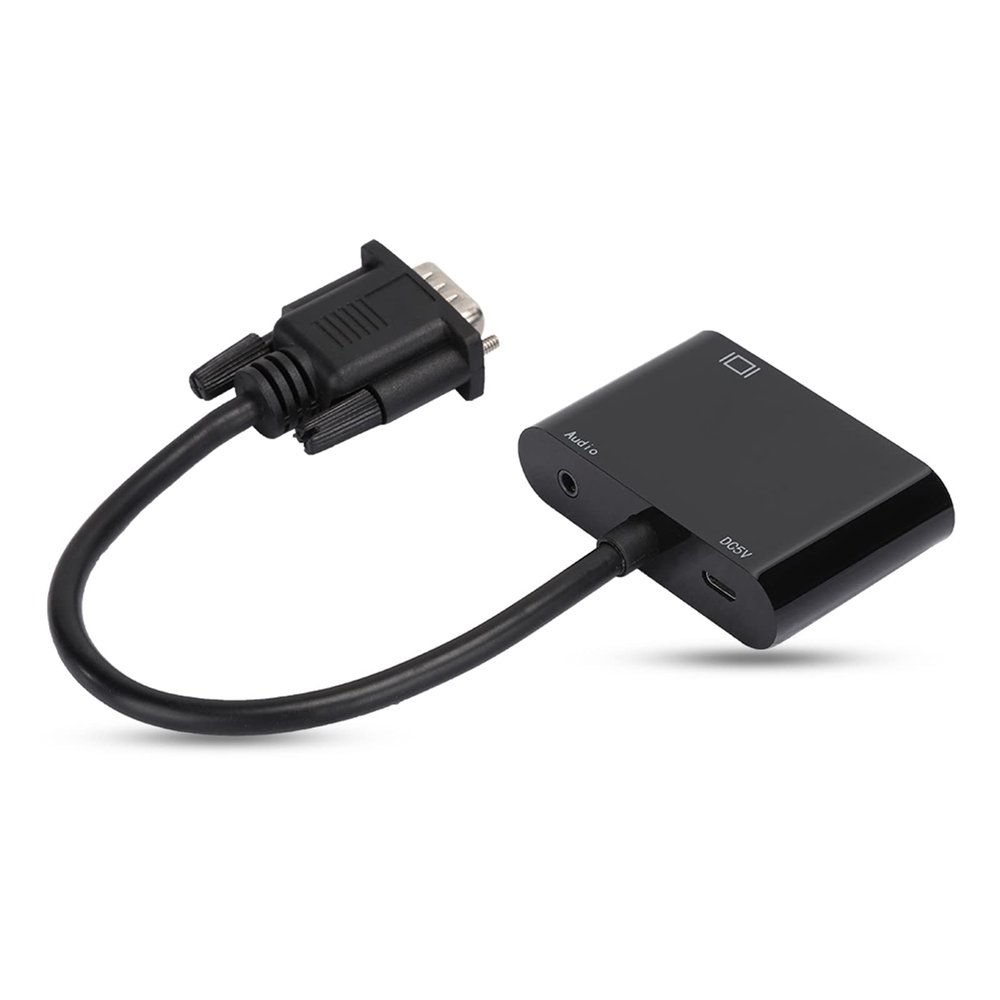 HD VGA to Converter Cable PlugandPlay Adapter, MultiChannel Audio Support, Wide Compatibility, Auto Detection, Convenient Operation, for Home/Office Use