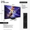 Samsung QN65S90FAFXZA 65 Inch 4K OLED Smart TV with a Walts Medium Full Motion Mount for 32"-65" TVs and Amber Protection 3-Outlet-Surge Surge Protector (2025) view 3