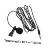 GOOHOCHY 2 Sets Mini Lavalier Microphone for Smartphones Clip-on Omnidirectional Recording Mic Hands-Free for Vlogging and Karaoke Portable and Lightweight view 3