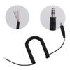 Quality Helicopter Headset Coiled Cord Cable 40cm U-174/U Connector Replacement Cable for Pilots and Aviation Professionals view 3