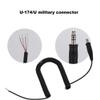 Quality Helicopter Headset Coiled Cord Cable 40cm U-174/U Connector Replacement Cable for Pilots and Aviation Professionals view 4