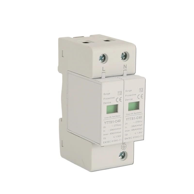 2P 275V AC 40KA Surge Protector Lightning Protection Surge Arrester Surge Protective Device