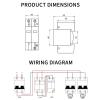 2P 275V AC 40KA Surge Protector Lightning Protection Surge Arrester Surge Protective Device view 4