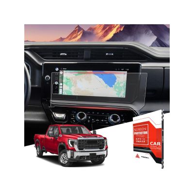 ASZSK For Matte Anti Glare Tempered Glass 2022 2023 2024 2025 2026 GMC Sierra 1500 & 2024 2025 2026 Sierra 2500 3500 13.4 Inch (Buttons on the screen) Touchscreen Screen Protector