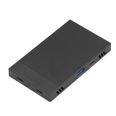 Dual M.2 NVMe SSD Enclosure Versatile Aluminum USB3.2 Gen2 Hub for Flexible Storage Options, Suitable for PCs and Laptops