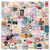 125 PCS Holographic Bookish Stickers for Kindle - Waterproof Vinyl Decals for Kindle Accessories, iPad, Laptop, Water Bottle, Booktok Gifts | Cute Pink Romantasy Book Stickers view 1