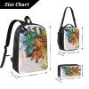 Dyale Lunch Bags & Pencil Case & Backpack 3pcs Set Gifts Light Wings Of Dragon Fire Backpacks Daily Work Laptop Elementary Daypacks Bookbag view 4