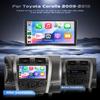 4G+64G for Toyota Corolla 2009-2013 Car Radio, Wireless Carplay Android Auto Android 15 Touch Screen Car Stereo, Bluetooth, GPS Navi, WiFi, SWC, HD Backup Camera view 2