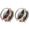 2 Pack Hard Cases for Amazfit Active 2, Hard PC Protective Case Shockproof Anti-Scratch Bumper Cover (Beige/Pink) view 1